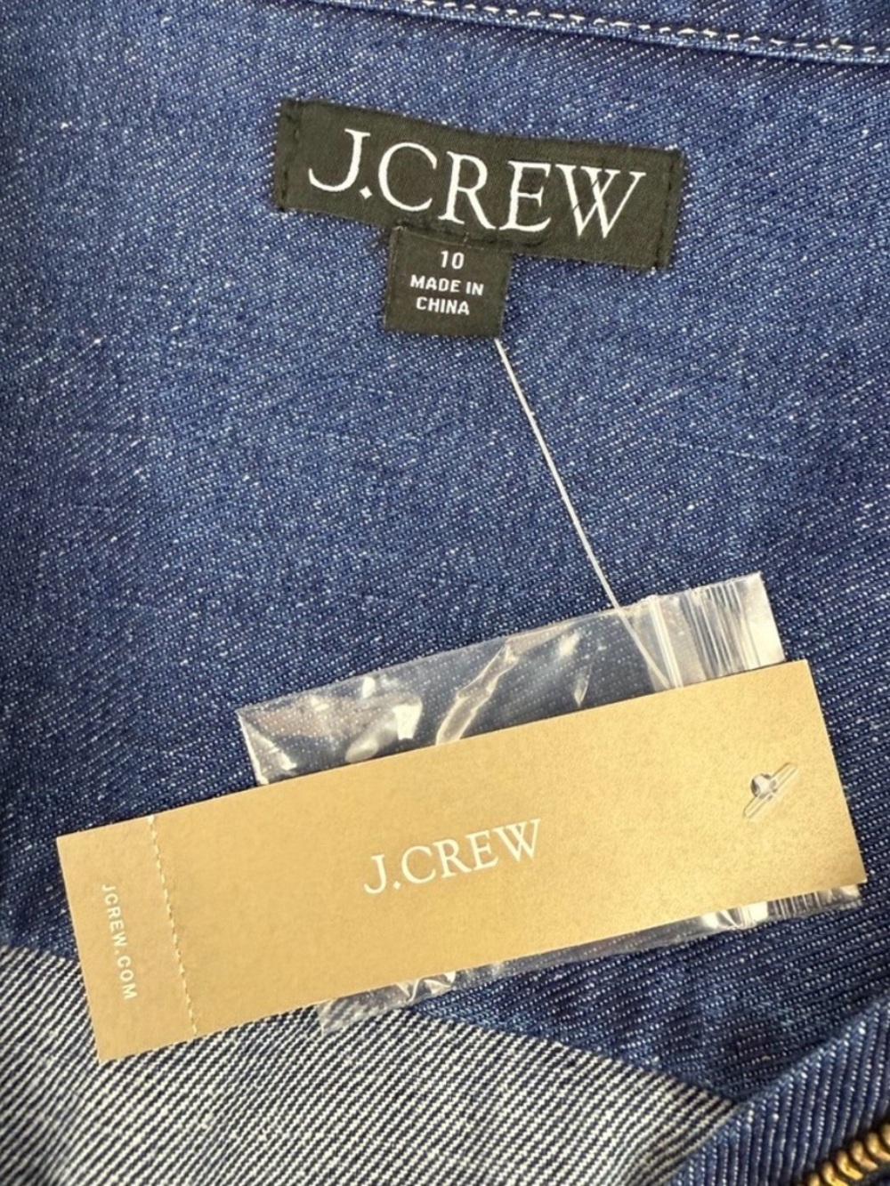 J. Crew Indigo Denim Tie-Waist Midi Dress - Picture 2 of 3
